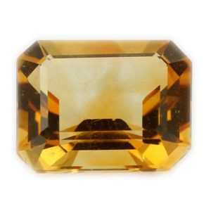 Loose Emerald Cut Genuine Natural Citrine Gemstone Semi Precious November Birthstone