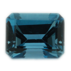 Loose Emerald Cut Genuine Natural Blue Zircon Gemstone Semi Precious December Birthstone