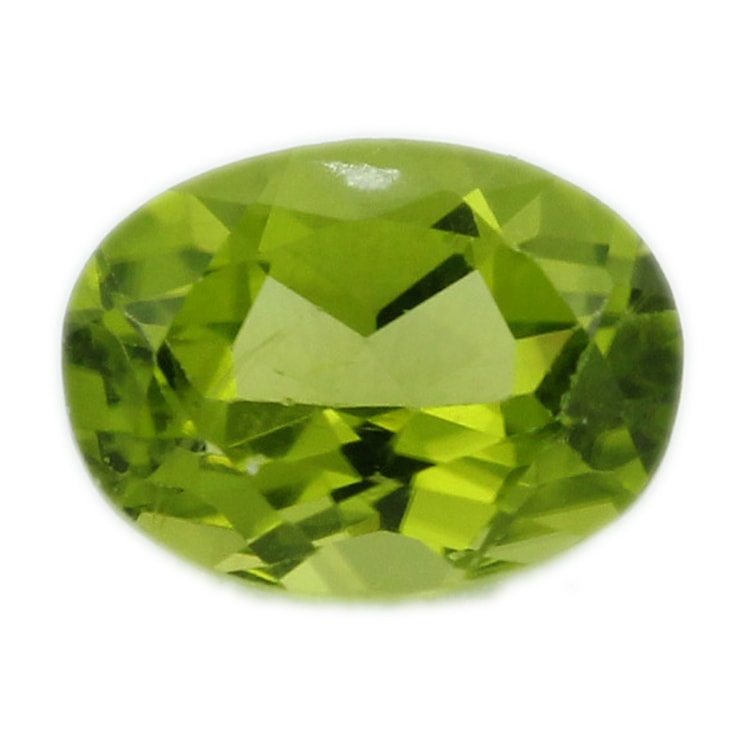Oval Cut Genuine Peridot Faceted 10 X 8 mm 