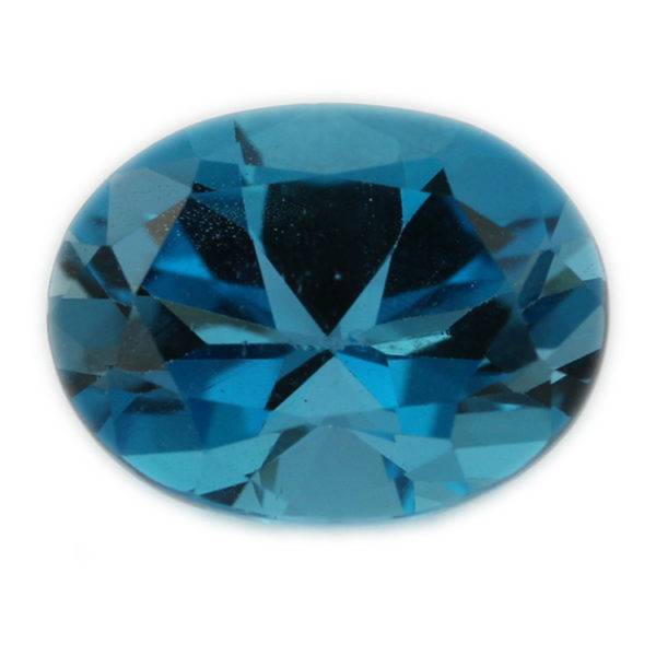 Loose Oval Cut Genuine Natural Blue Zircon Gemstone Semi Precious December Birthstone