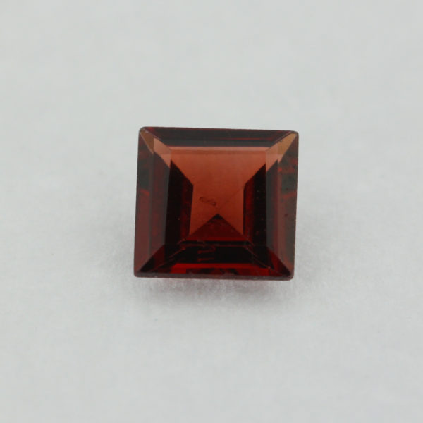 Loose Princess Cut Genuine Natural Garnet Gemstone Semi Precious January Birthstone Front S