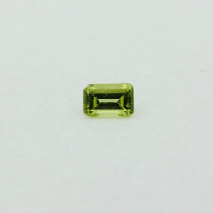 Loose Emerald Cut Genuine Natural Peridot Gemstone Semi Precious August Birthstone Front S
