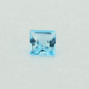 Loose Princess Cut Genuine Natural Blue Topaz Gemstone Semi Precious November Birthstone Front S