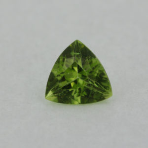 Loose Trillion Cut Genuine Natural Peridot Gemstone Semi Precious August Birthstone Front S