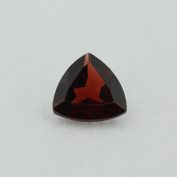 Loose Trillion Cut Genuine Natural Garnet Gemstone Semi Precious January Birthstone Front S