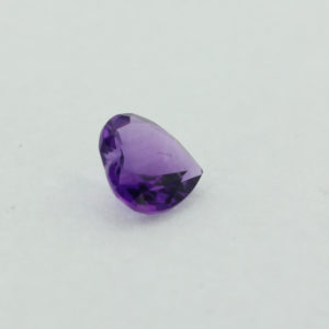 Loose Heart Shape Genuine Natural Amethyst Gemstone Semi Precious February Birthstone Side S