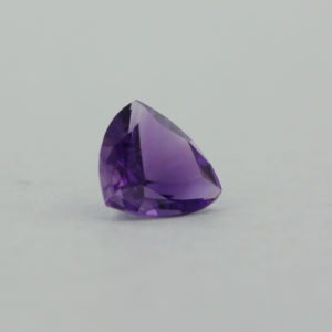 Loose Trillion Cut Genuine Natural Amethyst Gemstone Semi Precious February Birthstone Side S