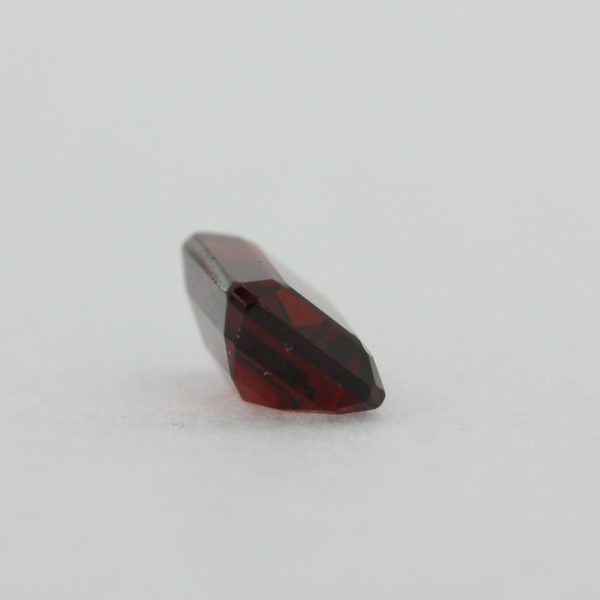 Loose Emerald Cut Genuine Natural Garnet Gemstone Semi Precious January Birthstone Back S