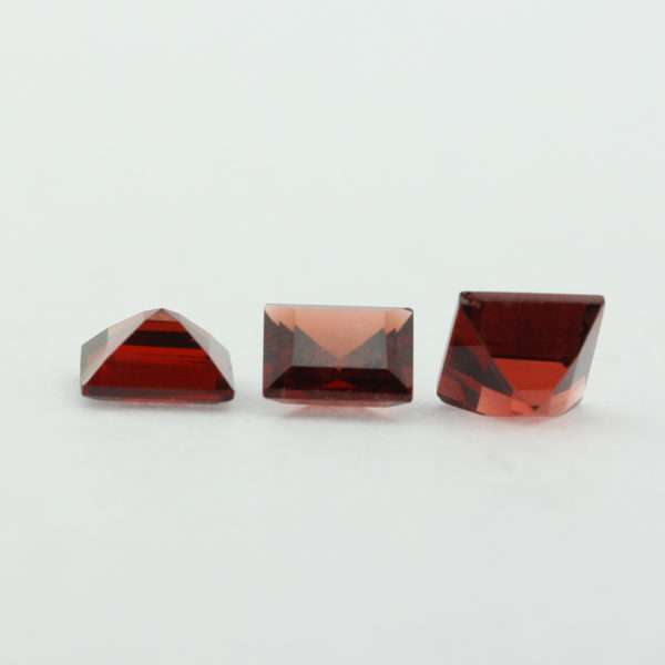 Loose Princess Cut Genuine Natural Garnet Gemstone Semi Precious January Birthstone Group S