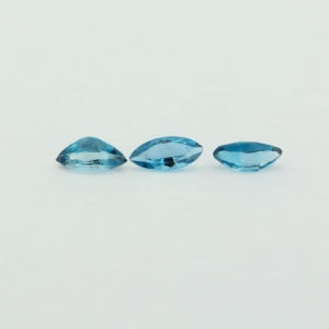 Loose Marquise Cut Genuine Natural Blue Zircon Gemstone Semi Precious December Birthstone Group S