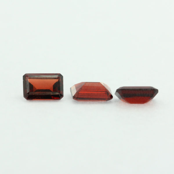 Loose Emerald Cut Genuine Natural Garnet Gemstone Semi Precious January Birthstone Group S