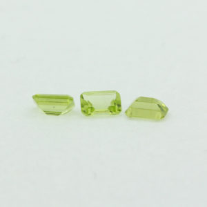Loose Emerald Cut Genuine Natural Peridot Gemstone Semi Precious August Birthstone Group S