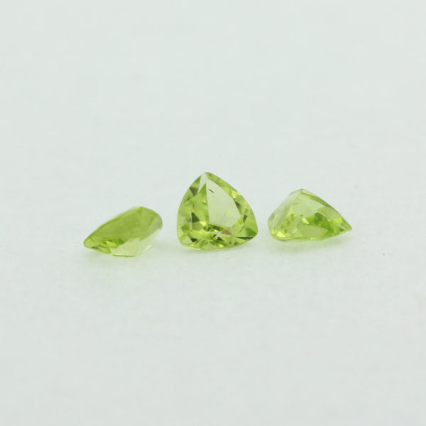 Loose Trillion Cut Genuine Natural Peridot Gemstone Semi Precious August Birthstone Group S