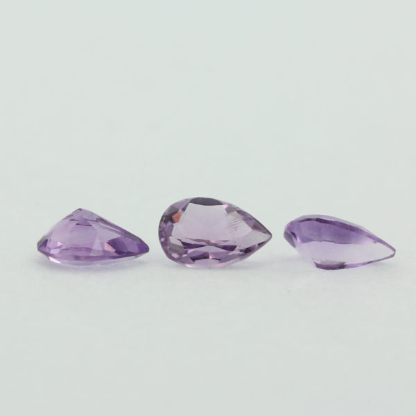 Loose Pear Cut Genuine Natural Amethyst Gemstone Semi Precious February Birthstone Group S