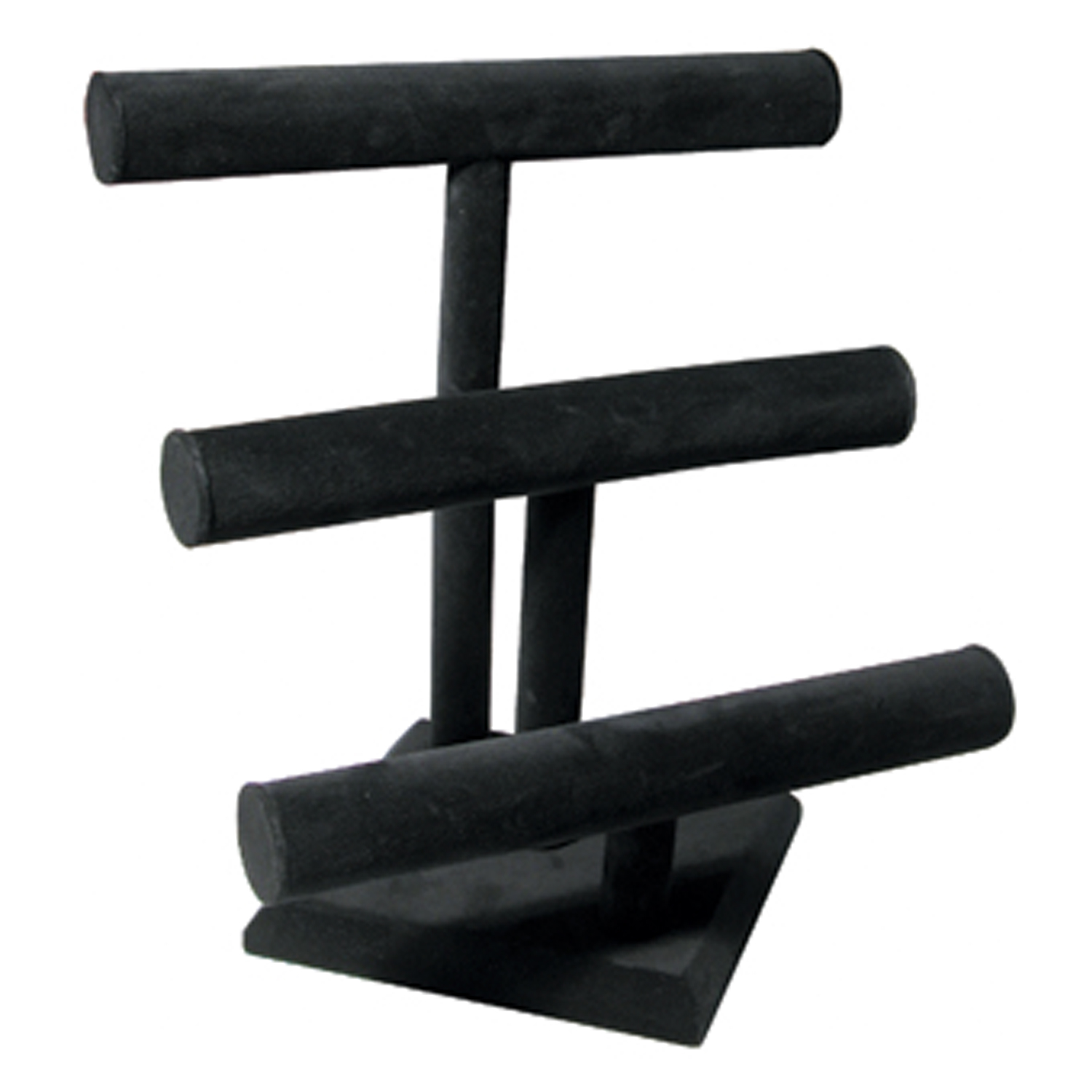 Black Velvet Bracelet & Necklace Jewelry Display Holder 3-Tier