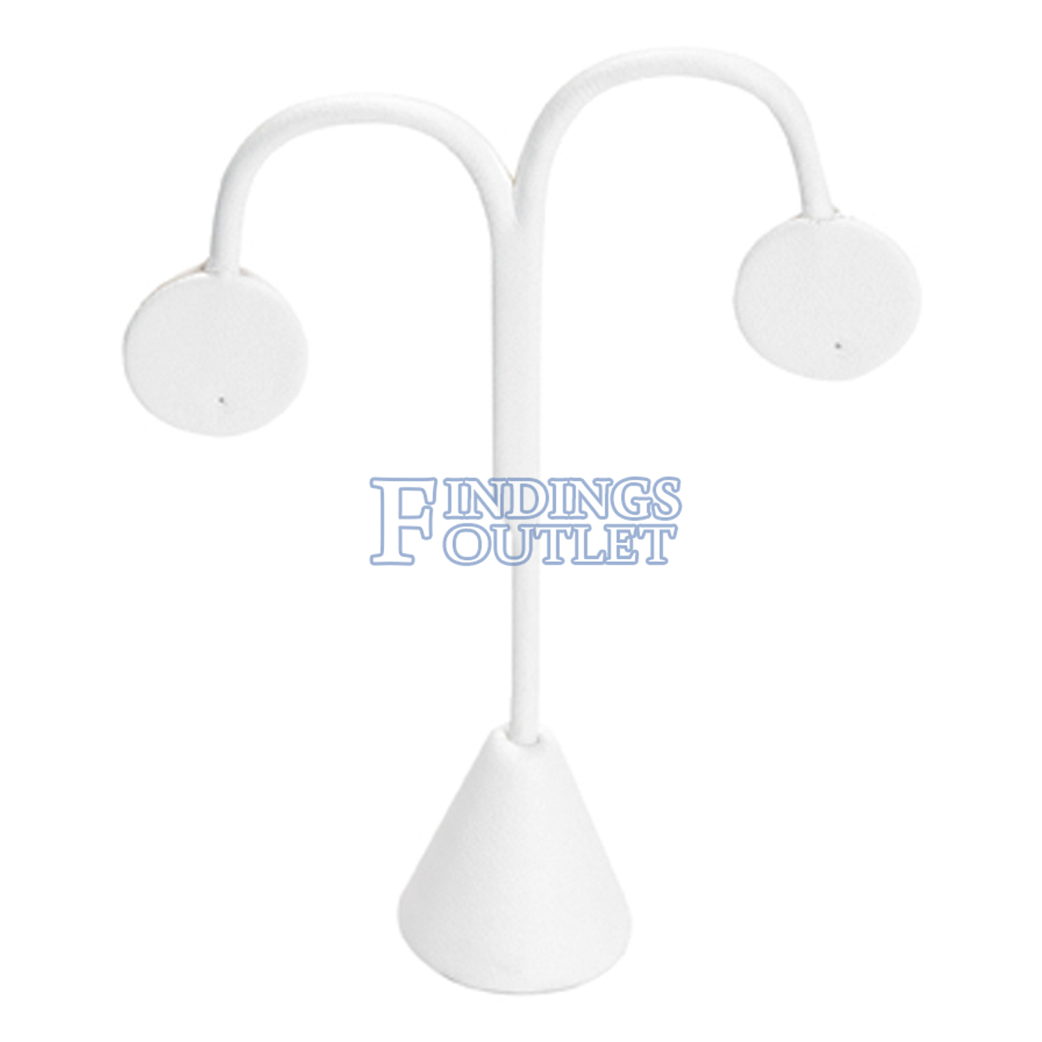 White Faux Leather Mini Earring Display Jewelry display 