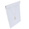 White Velvet 18 Hook Necklace Chain Jewelry Display Holder Slat Wall Stand