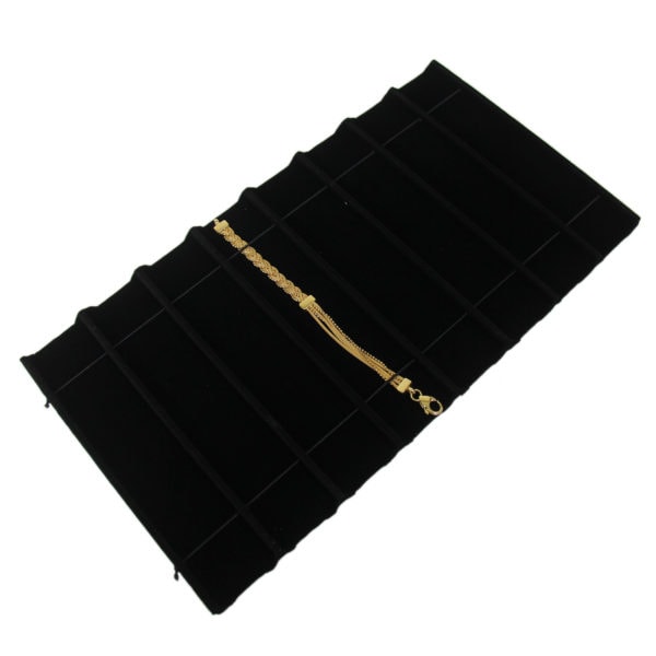 Black Velvet 8 Slot Bracelet & Watch Jewelry Display Holder Full Size Tray Liner
