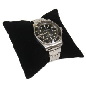 Black Velvet Pillow Jewelry Display Holder Bracelet Watch Showcase Cushion