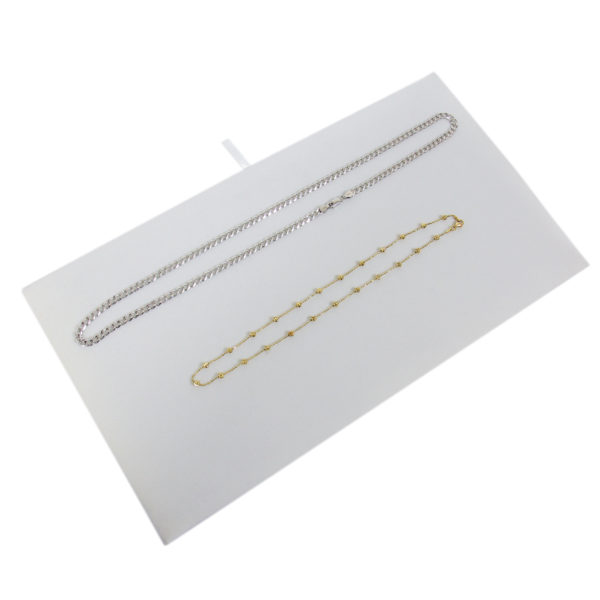 White Velvet Plain Pad Jewelry Display Holder Presentation Tray Liner