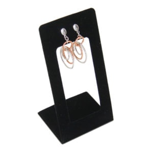 Black Velvet One Pair Earring Jewelry Display Holder Dangling Earring Stand