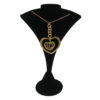 Black Velvet Single Necklace & Earring Jewelry Display Holder Small Stand
