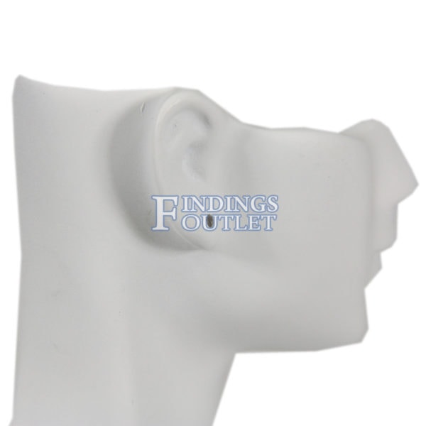 White Polystyrene Head & Chest Necklace And Earring Jewelry Display Holder Stand Zoom