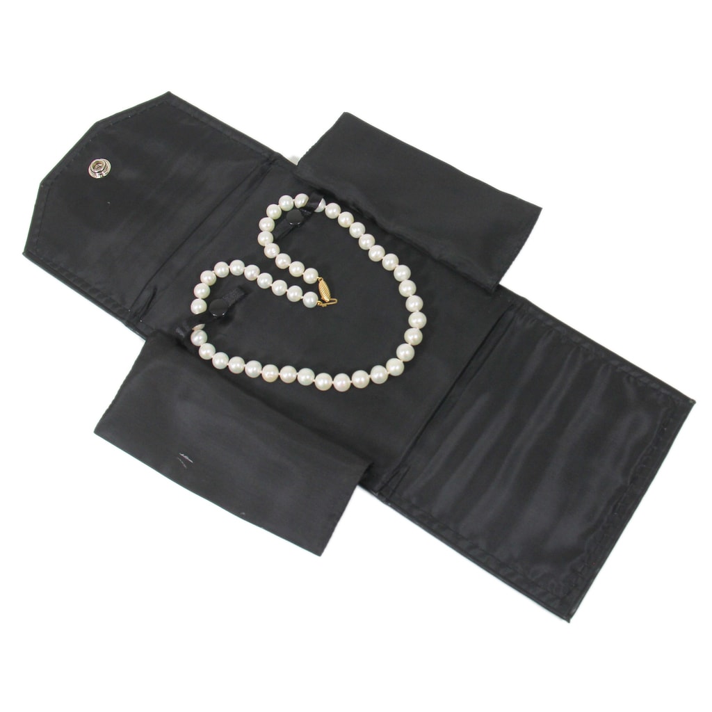 Folder for pearl necklace Presentation Jewelry Box Jewelry Organizer Leatherette 
