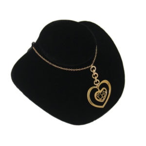 Black Velvet Necklace Chain Jewelry Display Holder Large Neckform Bust Stand