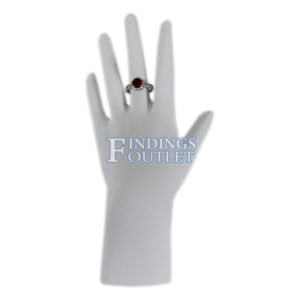 White Polystyrene Hand Ring Necklace And Bracelet Jewelry Display Holder Stand Straight