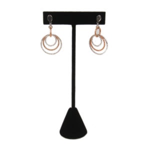 Black Velvet Bracelet Necklace Jewelry Display Holder Medium T-Bar Dangle Stand 