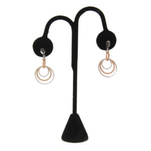 Black Velvet Earring Jewelry Display Holder Large Fancy Tree Style Stand
