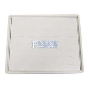 Details about   White Faux Leather 35 Slot Ring Jewelry Display Holder Showcase Stand Tray USA 