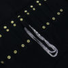 Black Velvet 16 Snap Chain Necklace Jewelry Display Roll Salesman Travel Case
