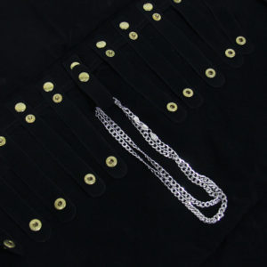 Black Velvet 16 Snap Chain Necklace Jewelry Display Roll Salesman Travel Case