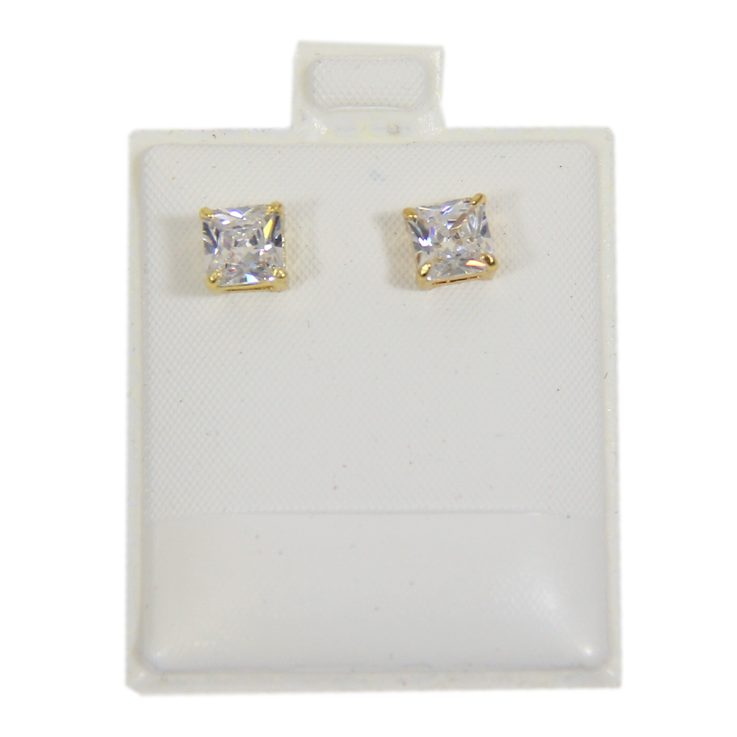 100 Earring White Puff Card Jewelry Case Display Pads 1 1/2" x 1 3/4" 
