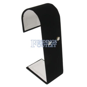 Black Velvet 12 Pair Earring Jewelry Display Holder Fancy Showcase Stand Angle