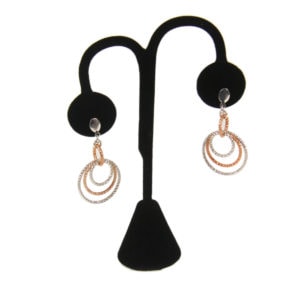 Black Velvet One Pair Earring Jewelry Display Holder Fancy Showcase Stand Dangle