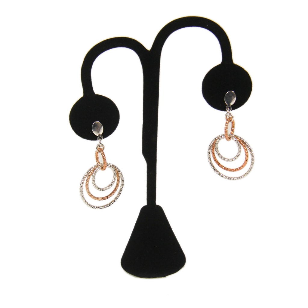 Details about  / Black Velvet Earring Display Stand 3-1//4/"H.