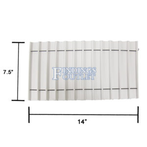 White Faux Leather 12 Slot Bracelet Jewelry Display Holder Full Size Tray Liner Dimensions