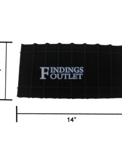 Black Velvet 8 Slot Bracelet & Watch Jewelry Display Holder Full Size Tray Liner Dimensions