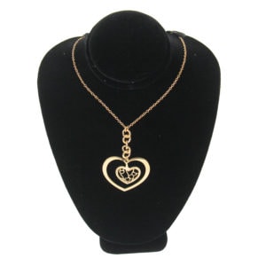 Black Velvet Necklace Chain Jewelry Display Holder High Neckform Stand Showcase