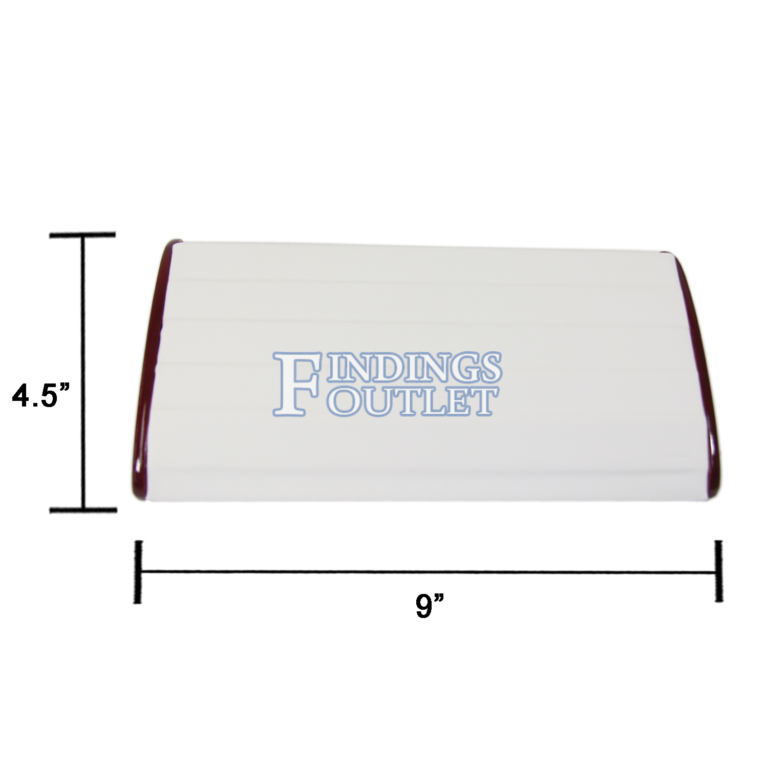thumbnail image 2 of White Faux Leather Medium Contour Bracelet Display Stand – Jewelry Holder 2 of 6