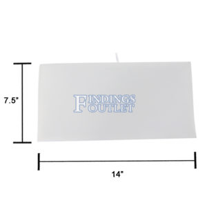White Velvet Plain Pad Jewelry Display Holder Presentation Tray Liner Dimension