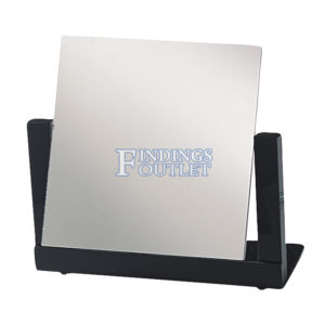 Countertop Adjustable Black Acrylic Frame Glass Mirror Retail Jewelry Makeup Angle