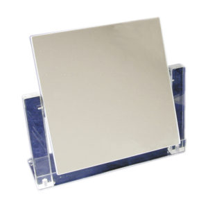 Countertop Adjustable Clear Acrylic Frame Glass Mirror Retail Jewelry Makeup