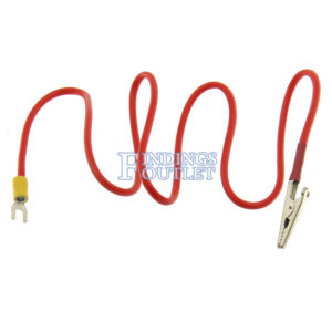 Lead Alligator Clips Red Extended