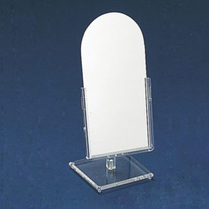 Countertop Adjustable Glass Mirror Retail Jewelry Makeup Stand