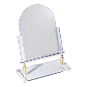 Countertop Adjustable Glass Mirror Brass Hinge Retail Jewelry Makeup
