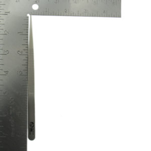Dumont Fine Point Stainless Steel Diamond Tweezer Measurement